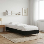 Voodi raam must tamm 80 x 200 cm tehispuit
