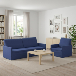 Diivanikomplekt 2 pcs politsei sinine samet
