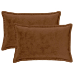 Diivanipadi 2 pcs houten helepruun 50 x 80 cm flanell