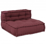 Modulaarne diivan 4 pcs bordeaux kangas