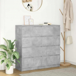 Puhvetkapp, betoonhall, 100x35x99 cm, tehispuit