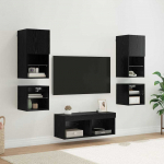 Tv seina&uuml;ksused 8 pcs must tamm tehispuit