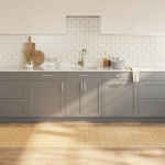 Vaip, ristk&uuml;likukujuline, naturaalne hele, 80 x 300 cm, bambus