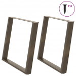 S&ouml;&ouml;gilaua jalad u-kujulised 2 tk, naturaalne teras, 100 x (72&ndash;73) cm, teras