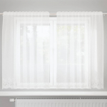 Lina kardin kardinatega lilled valge 180 x 150 cm pol&uuml;ester
