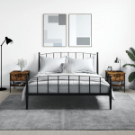 &Ouml;&ouml;kapid 2 tk, suitsutatud tamm, 40 x 42 x 45 cm, tehispuit