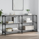 Konsoollaud, hall sonoma tamm, 150x29x75 cm, tehispuit
