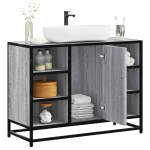 Vannitoakapp valamu, hall sonoma tamm, 80x33x60 cm, tehispuit