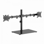 Gembird MS-D2ST-01 Dual monitor desk stand (rotate, tilt, swivel), 17&rdquo;-32&rdquo;, up to 9 kg, black