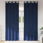 Pimendavad kardinad 2 pcs tumesinine 140 x 260 cm samet