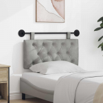 Rippuv peatoe seinale kinnitatav helehall 90 x 55 x 7 cm samet