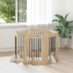 Koerav&auml;rav koos aluspuudega 6 pcs sonoma tamm 60 x 80 cm