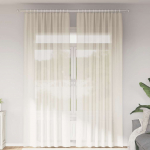 Voile kardinad varrastaskutega 2 tk kreemjad