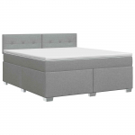 Vedruvoodi madratsiga peaga helehall 140 x 190 cm kangas