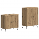 2-osaline vannitoa kapi komplekt breda artisan tamm tehispuit