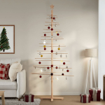 Puidust j&otilde;ulupuu bambus looduslik, viimistlemata