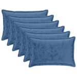Diivanipadi 6 pcs houten helesinine 50 x 80 cm flanell