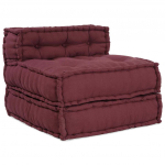 Modulaarne diivan 4 pcs bordeaux kangas