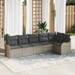 Aia diivanikomplekt padjaga 6 pcs helehall pol&uuml;rooster