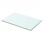 Klaasist riiuliplaat 50 x 25 cm l&auml;bipaistev