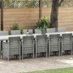 Aia s&ouml;&ouml;gilaudade komplekt padjaga 17 pcs helehall pol&uuml;rotang