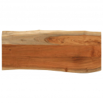 Naturaalsete servadega lauaplaat, 100x40x3,8 cm, akaatsiapuit