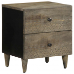 &Ouml;&ouml;kapp helehall 40x33x46 cm t&auml;ispuidust mango