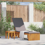 Lamamistool padjaga 1-isik pruun 200 x 55 x 94cm akaatsiapuit