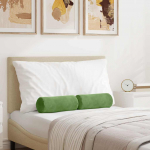 Padjad 2 pcs hele roheline &oslash; 15 x 40 cm korter kangas