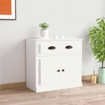 Puhvetkapp, valge, 70 x 35,5 x 67,5 cm, tehispuit