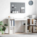 Laud riiuliga ladustamisega valge 130 x 50.5 x 75 cm tehispuit