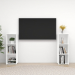 Telerikapid 2 tk, valge, 107 x 35 x 37 cm, puitlaastplaat