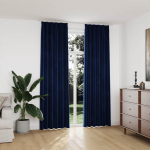 Pimendavad kardinad 2 tk konksud, samet, tumesinine, 140x245 cm