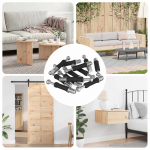 K&auml;pom&auml;e kruvid 12 pcs h&otilde;bedane ja must m6 x 40 mm