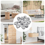 P&auml;hkel 12 pcs h&otilde;bedane m6 x 10 mm raud