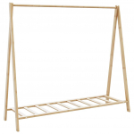 Riiulitega riidenagi, 106x34x102 cm, bambus