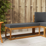 Stoolben&scaron; padjaga looduslik ja antriit 115 x 43 x 37 cm