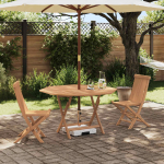 Aia bistroo komplekt 3 pcs pruun tugev teakpuit