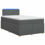 Vedruvoodi madratsiga led-ribadega tumehall 120 x 200 cm kangas