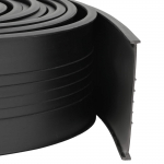 Garaaži ukse tihend must 70 x 6 mm 5,5 m pvc