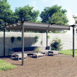 Aia varjualune eemaldatava katusega, 4 x 3 m, antratsiithall