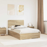 Voodi raam sahtliga peaga sonoma tamm 120 x 200 cm tehispuit