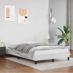 Voodiraam peatsiga ilma madratsita valge 120x200 cm