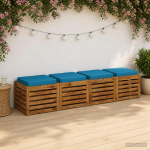 4-osalised istepad vught 4 pcs 100% pol&uuml;ester helesinine