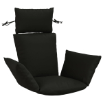 Adirondacki padjad putten 100% pol&uuml;ester must 60 x 145 x 10 cm