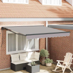 K&auml;igukohandatav varikatus helehall 350x250 cm kangas