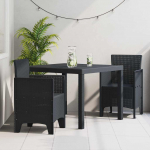 Aia s&ouml;&ouml;gilaudade komplekt 3 pcs antratsiit polt rattan