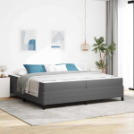 Voodi raam helehall 200 x 200 cm kordurori kangas