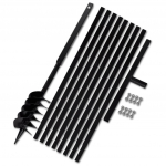 Terasest 120 mm maapuur k&auml;epidemega koos 9 m pikendustoruga