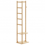 Mantlialus konksude ja riiulitega 38,5x30x156 cm bambusest